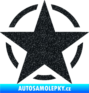 Samolepka Hvězda US Army 001 Ultra Metalic černá