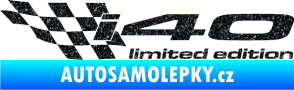 Samolepka i40 limited edition levá Ultra Metalic černá