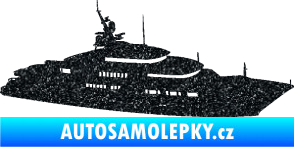 Samolepka Jachta 003 pravá Ultra Metalic černá