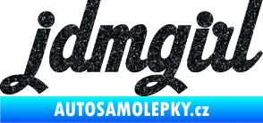 Samolepka Jdm girl 002 nápis Ultra Metalic černá