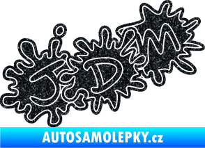 Samolepka JDM kaňky 002 Ultra Metalic černá