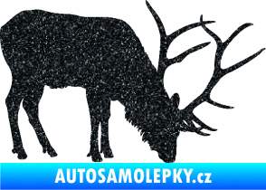 Samolepka Jelen 008 pravá Ultra Metalic černá