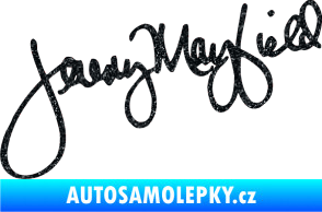 Samolepka Podpis Jeremy Mayfield  Ultra Metalic černá