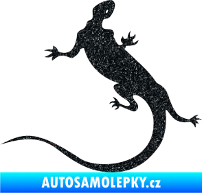 Samolepka Ještěrka 004 levá Ultra Metalic černá