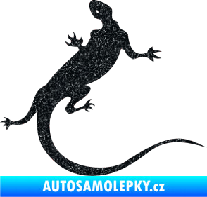 Samolepka Ještěrka 004 pravá Ultra Metalic černá