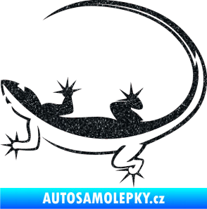 Samolepka Ještěrka 010 levá Ultra Metalic černá