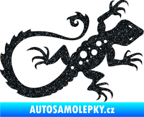 Samolepka Ještěrka 012 pravá Ultra Metalic černá