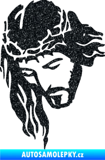 Samolepka Ježíš 003 levá Ultra Metalic černá