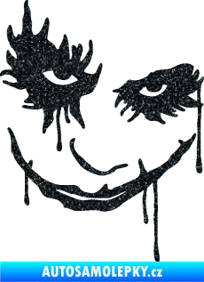 Samolepka Joker 003 pravá tvář Ultra Metalic černá