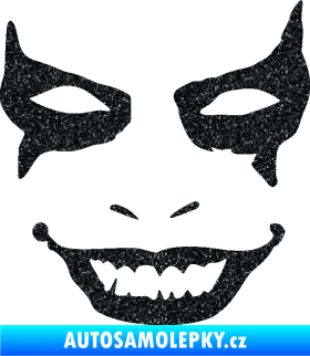 Samolepka Joker 004 tvář pravá Ultra Metalic černá