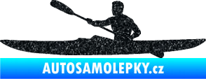 Samolepka Kajakář 003 levá Ultra Metalic černá
