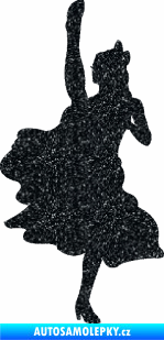 Samolepka Kankán 001 levá tanečnice Ultra Metalic černá