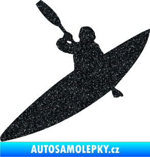 Samolepka Kanoista 001 levá Ultra Metalic černá