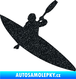 Samolepka Kanoista 001 pravá Ultra Metalic černá