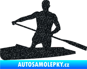 Samolepka Kanoista 002 levá Ultra Metalic černá