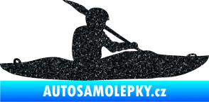 Samolepka Kanoista 003 pravá Ultra Metalic černá