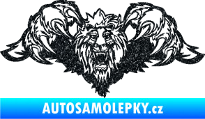 Samolepka Kapota 041 lev Ultra Metalic černá