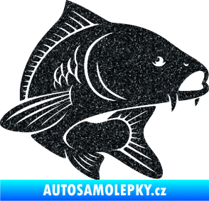 Samolepka Kapr 008 pravá Ultra Metalic černá