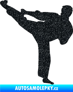 Samolepka Karate 008 levá Ultra Metalic černá