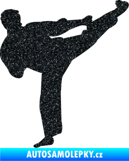 Samolepka Karate 008 pravá Ultra Metalic černá
