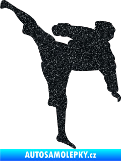 Samolepka Karate 009 levá Ultra Metalic černá