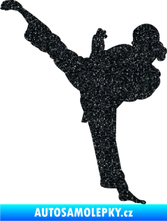 Samolepka Karate 012 levá Ultra Metalic černá