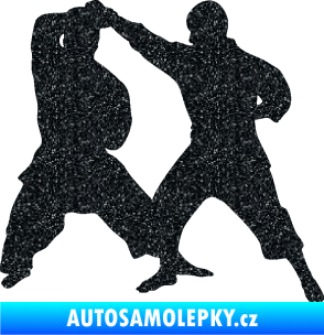 Samolepka Karate 013 pravá souboj Ultra Metalic černá