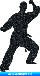 Samolepka Karate 014 levá Ultra Metalic černá
