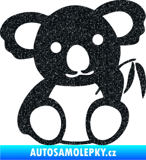 Samolepka Koala 001 levá Ultra Metalic černá