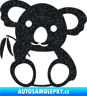 Samolepka Koala 001 pravá Ultra Metalic černá