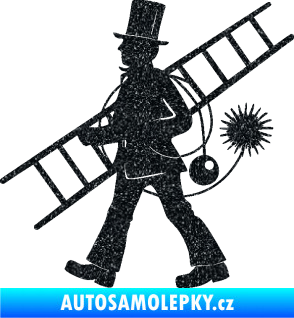 Samolepka Kominík 001 levá Ultra Metalic černá