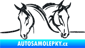 Samolepka Koníci 006 levá Ultra Metalic černá