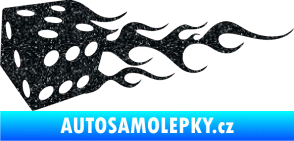 Samolepka Kostky 002 levá Ultra Metalic černá