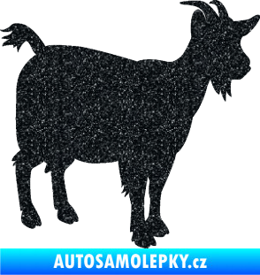 Samolepka Koza 001 pravá Ultra Metalic černá