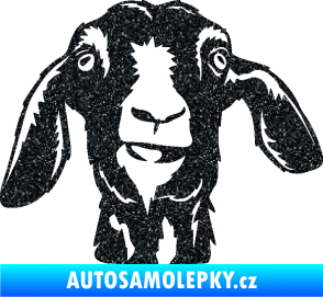 Samolepka Koza 003 pravá Ultra Metalic černá