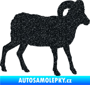 Samolepka Kozel 004 pravá Ultra Metalic černá