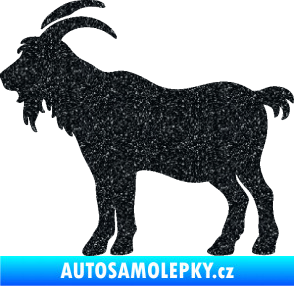 Samolepka Kozel 008 levá silueta Ultra Metalic černá