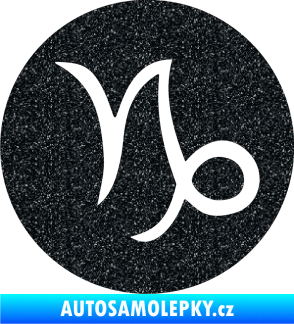 Samolepka Kozoroh 001 - horoskop Ultra Metalic černá