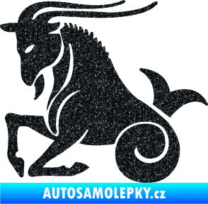 Samolepka Kozoroh 004 levá Ultra Metalic černá