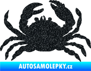 Samolepka Krab 001 pravá Ultra Metalic černá