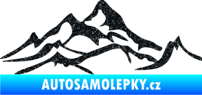 Samolepka Krajina hory 017 pravá Ultra Metalic černá