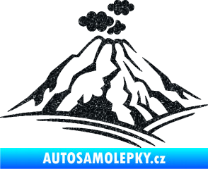 Samolepka Krajina hory 018 levá Ultra Metalic černá
