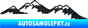 Samolepka Krajina hory 020 pravá Ultra Metalic černá