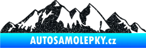 Samolepka Krajina hory 021 levá Ultra Metalic černá