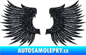Samolepka Křídla 004 Ultra Metalic černá