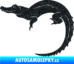 Samolepka Krokodýl 001 levá Ultra Metalic černá