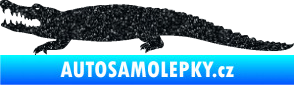 Samolepka Krokodýl 002 levá Ultra Metalic černá