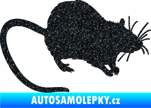 Samolepka Krysa 002 pravá Ultra Metalic černá