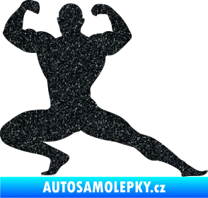 Samolepka Kulturista 015 pravá Ultra Metalic černá