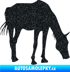 Samolepka Kůň 008 pravá Ultra Metalic černá